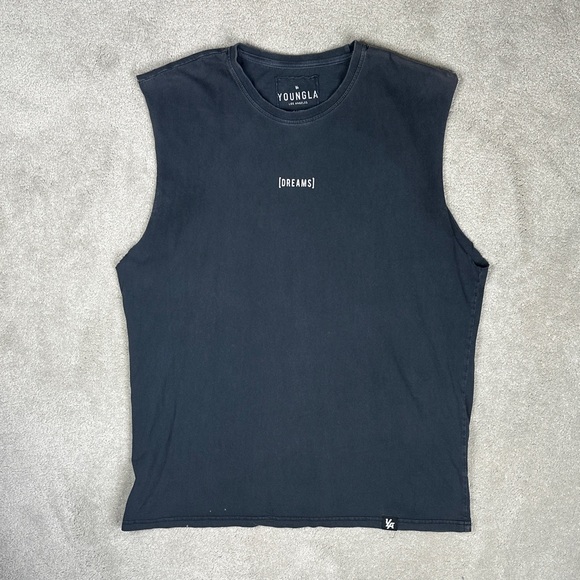 YoungLA Charcoal Sleeveless Top - Picture 1 of 4